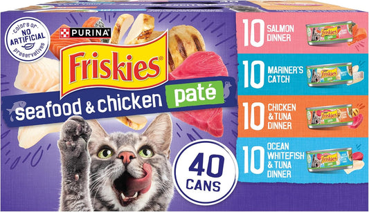 Purina Friskies Paquete de la variedad de la pesca de la comida del...