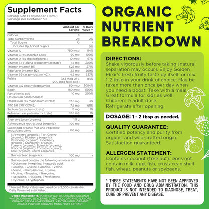 BoostMe Golden Elixir Multivitamínico líquido \u2013 Vitaminas diar...