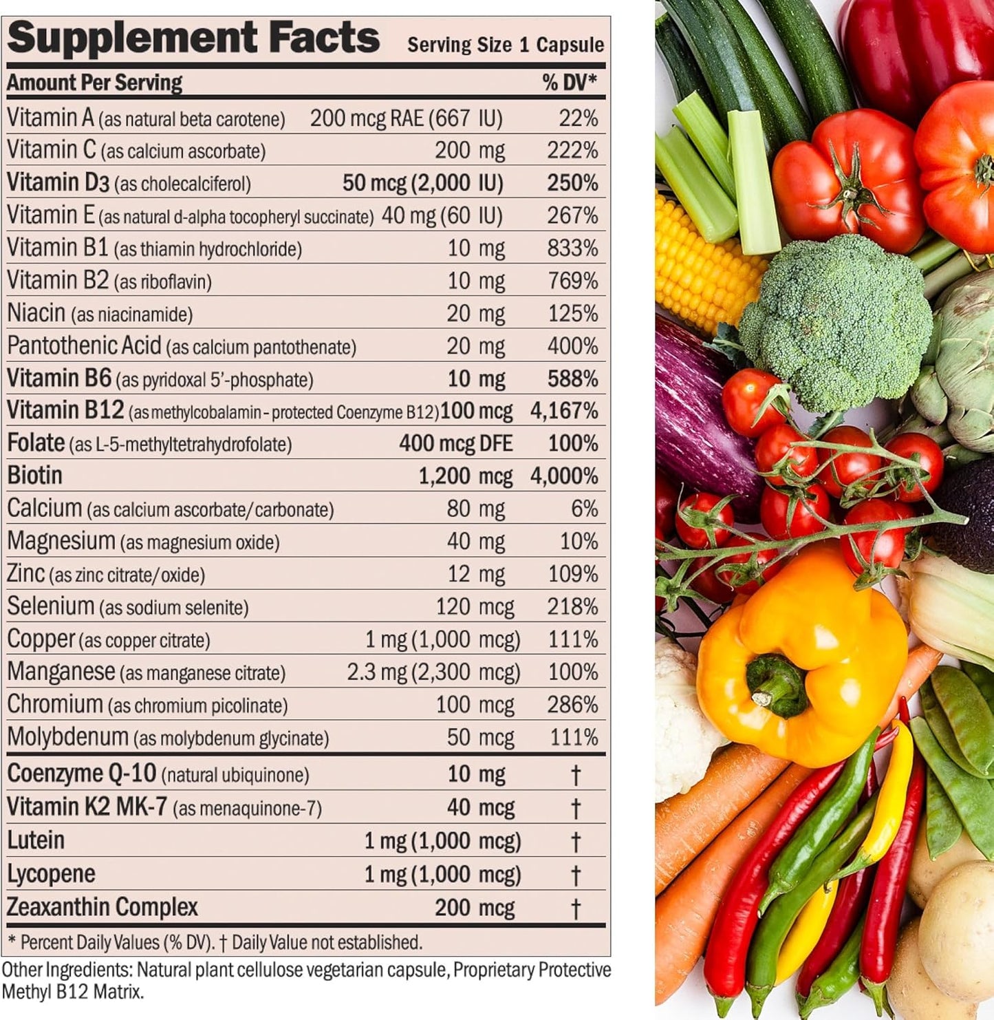ANDREW LESSMAN Essential-1 nuonce max Multivitamínico 2000 UI Vitam...