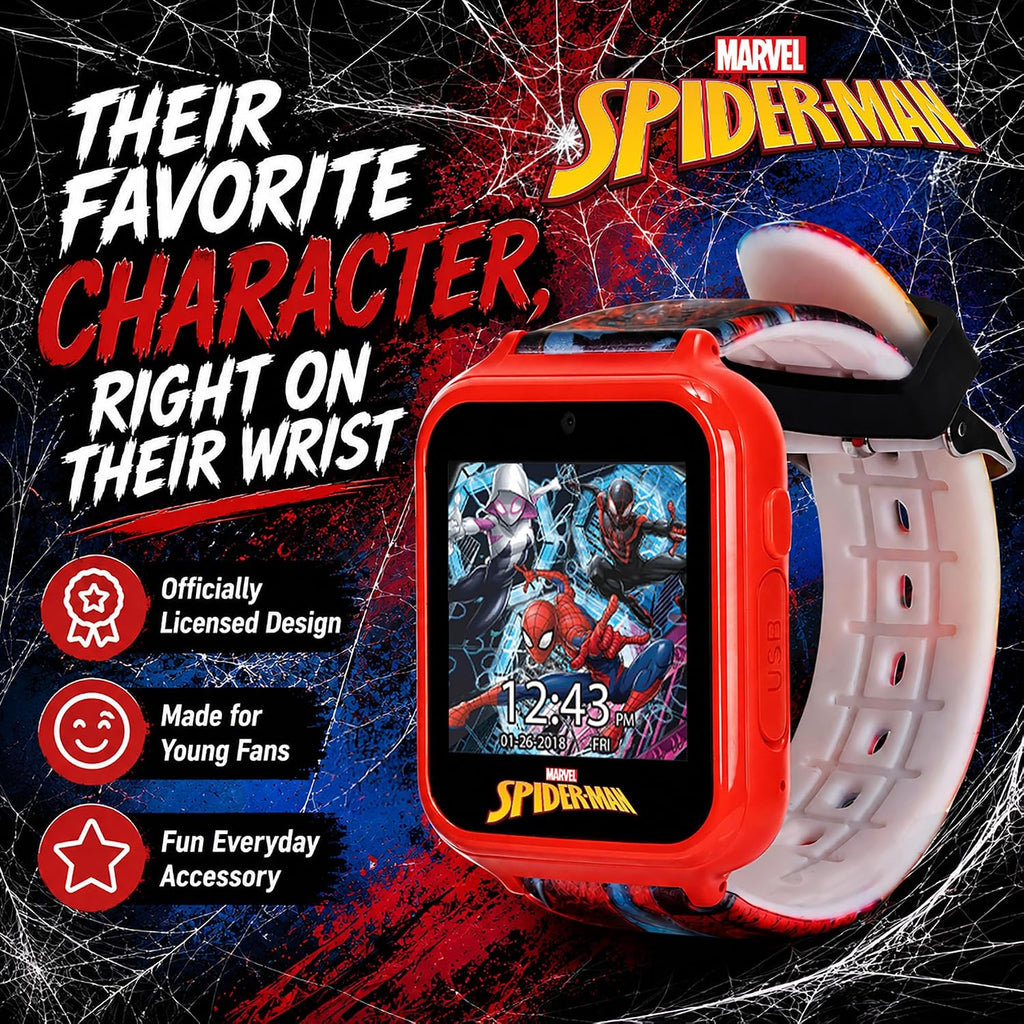 Reloj inteligente Marvel Spider-Man para niños: características div...