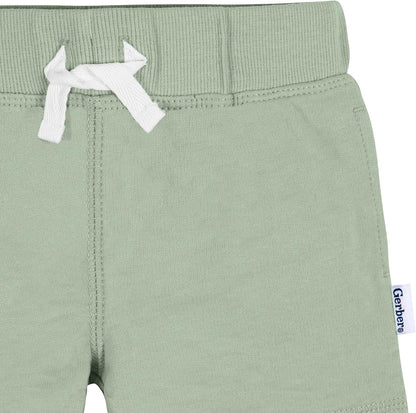 Gerber Paquete de 3 pantalones cortos de punto para bebé niño