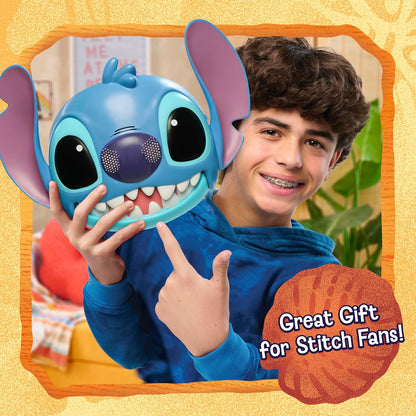 Máscara Parlante de Disney Stitch con Más de 25 Sonidos y Frases, Correas Ajustables, Disfraz para Niños, Vestir y Simular, Juguete para Fans, Niños, Niñas, Niños de 3 años en Adelante de Just Play