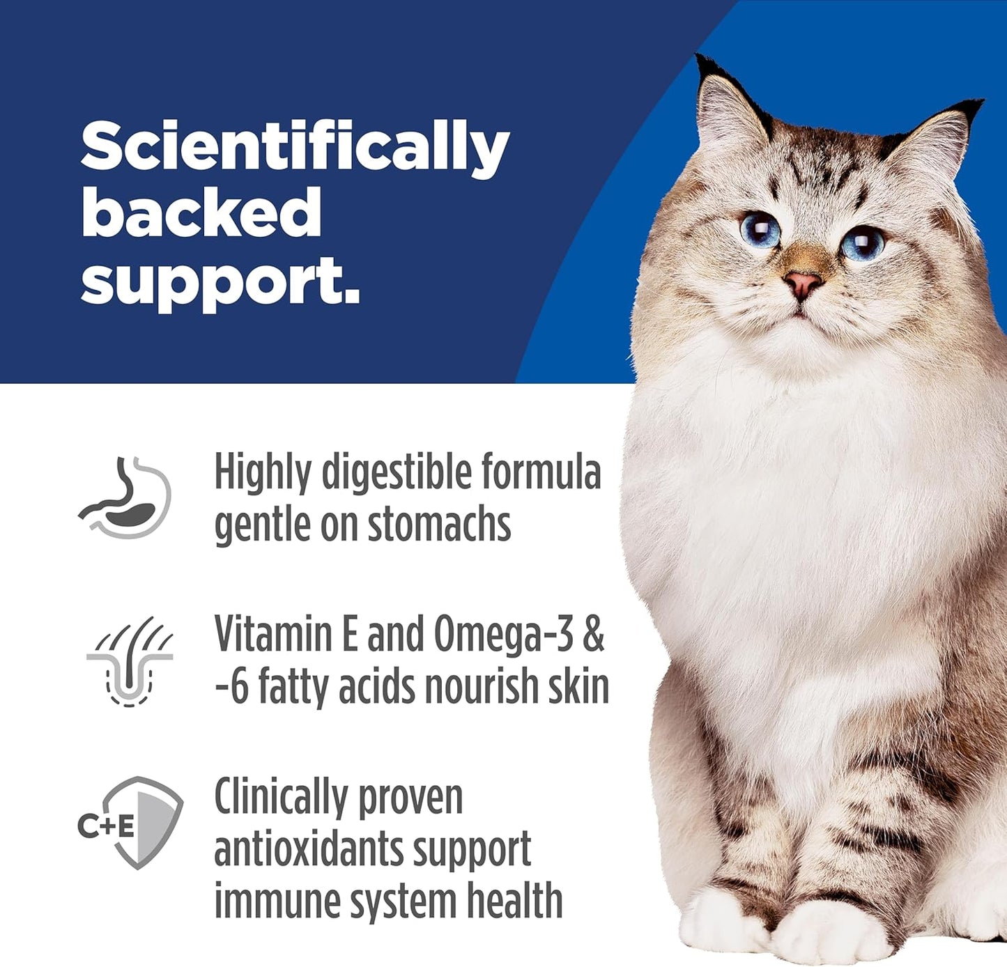Hill's Science Diet Alimento seco para gatos adultos con estóma...