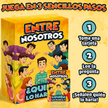 ¿Quién lo Haría? Juego de Mesa en Español para Familia, Amigos, Adultos y Adolescentes | Juego de Cartas Divertido para Fiestas, Noche de Juegos, Viaje, Cumpleaños | Juego de Mesa Regalo