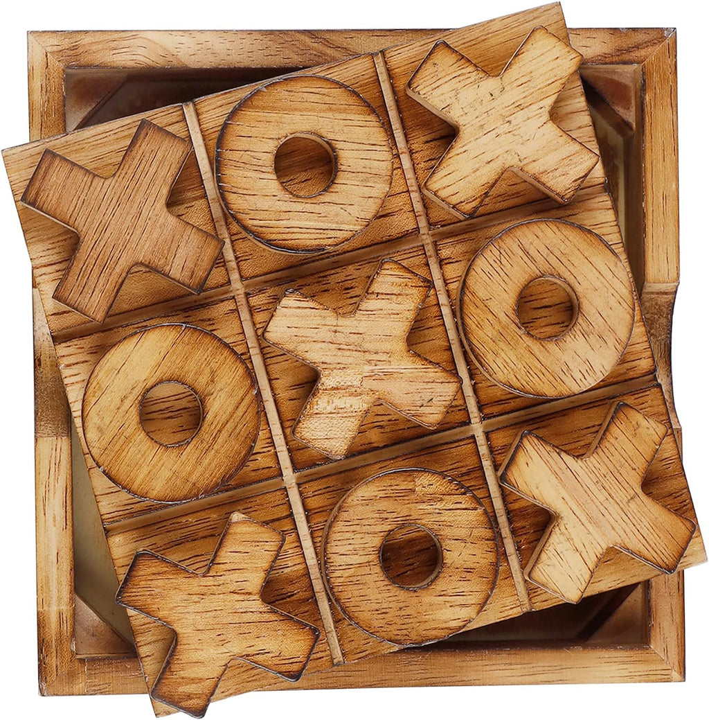 Glintoper Juego de mesas de bloques de torre Tic Tac Toe &amp; Tumb...