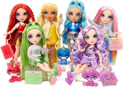Rainbow High Amaya, Rainbow con kit de slime y mascota, muñeca de m...