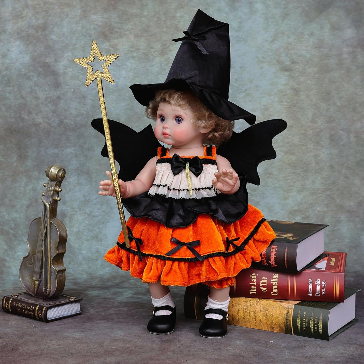Cloveray Muñecas Reborn de Halloween para niños pequeños \u2013 Muñ...
