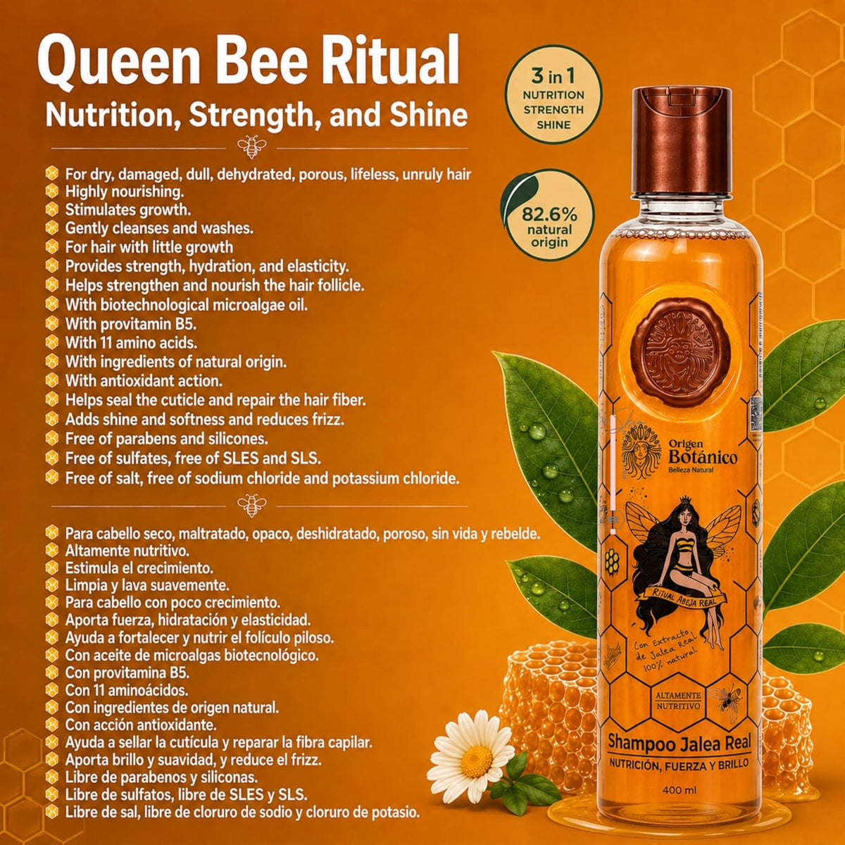 Ritual Botánico Royal Jelly Jalea - Juego de 4 piezas para el cuida...