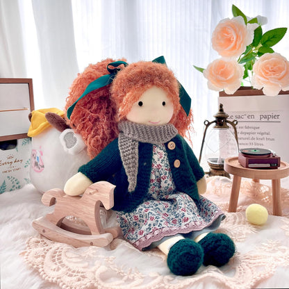 BlissfulPixie Muñeca Waldorf hecha a mano- Diana 12", Muñeca de...