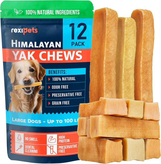 Masticables de queso de yak del Himalaya 100% naturales para perros...