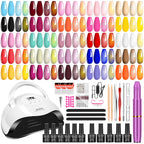 Kit de esmalte de uñas de gel YALSYNY, con secador de uñas LED UV,...