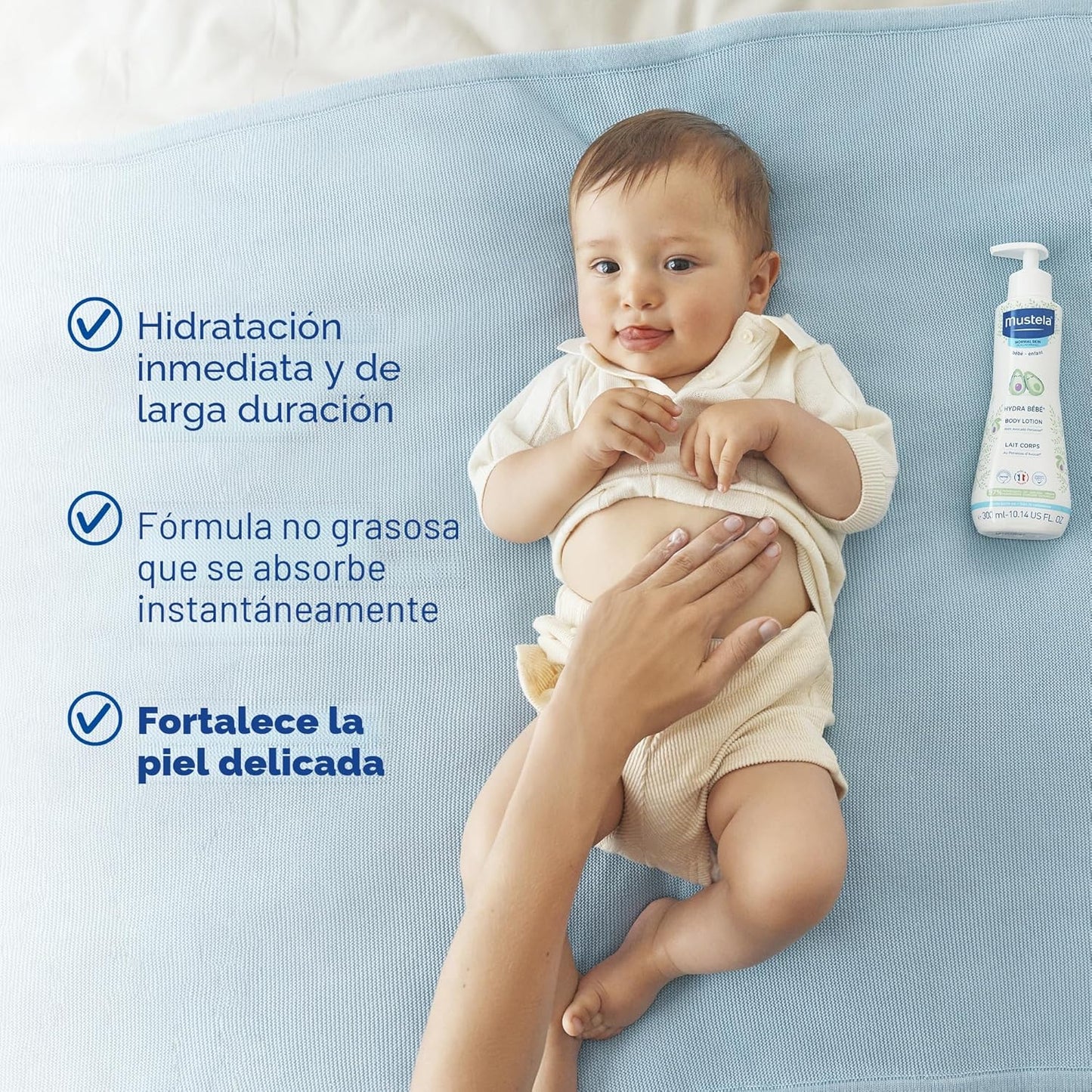Loción corporal Mustela Hydra para bebé \u2013 Loción hidratante de...