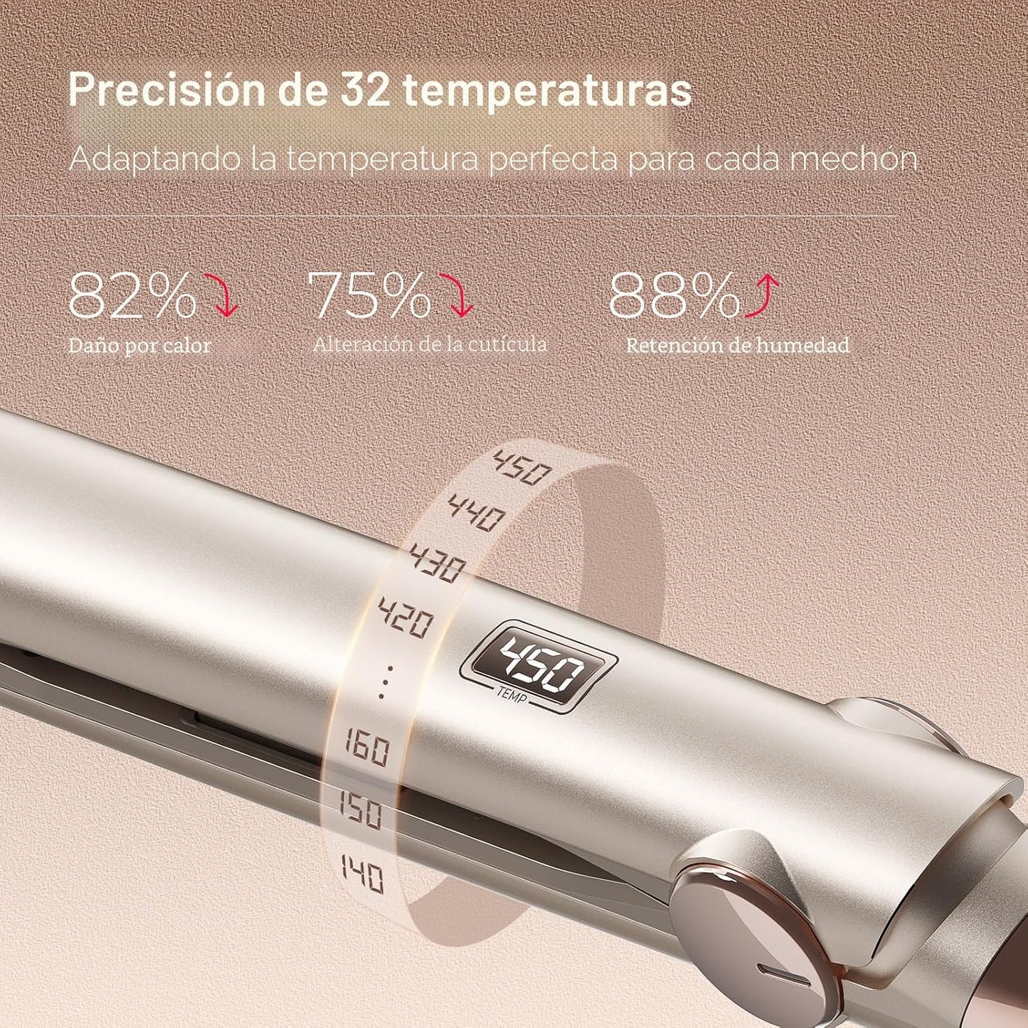 TYMO Plancha de pelo de titanio para mujer, plancha plana profesion...