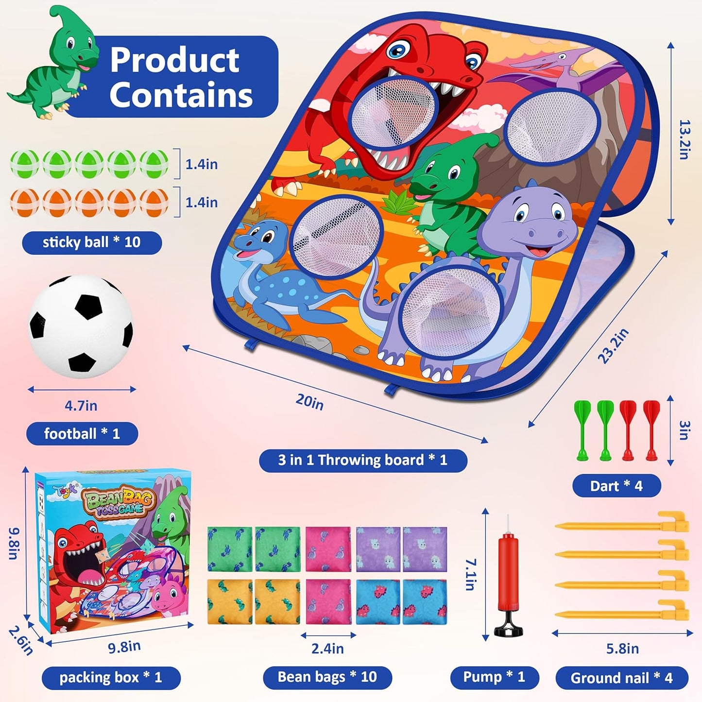 Juego de lanzamiento de bolsas de frijoles de animales, juego de la...