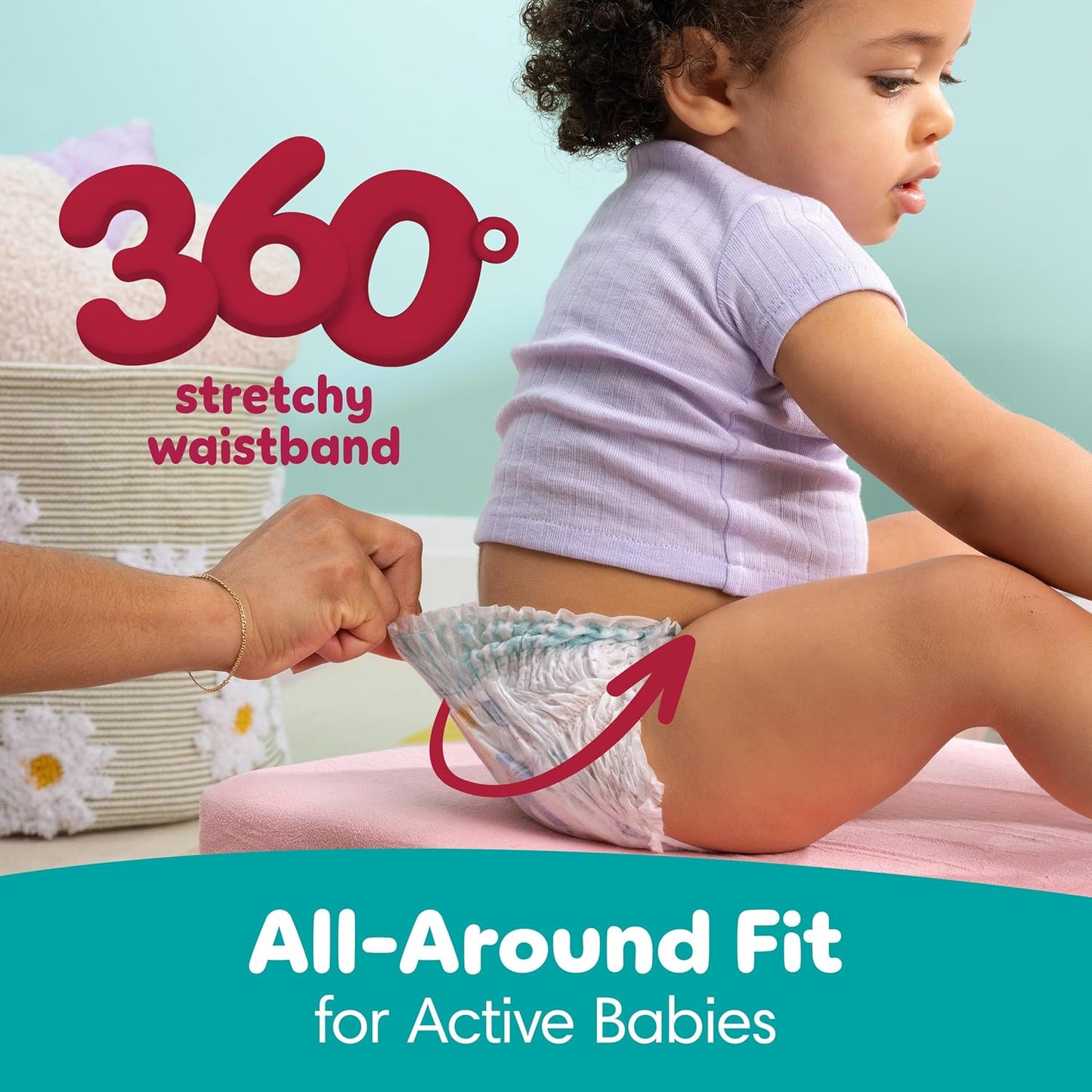 Pampers Pañales Cruisers 360 - Talla 5, 128 unidades, a prueba de b...