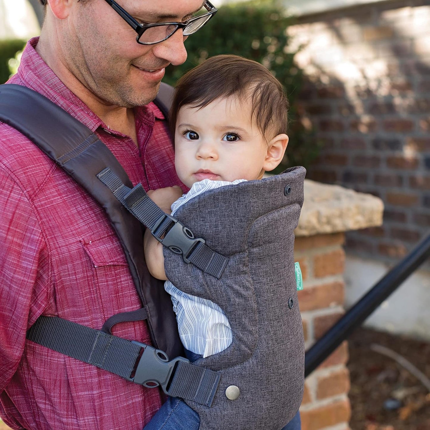 Infantino Flip - Portabebés 4 en 1 convertible, ajustable, ergonómi...