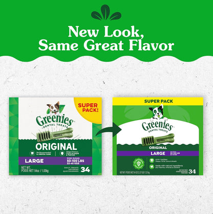 Greenies Golosinas dentales naturales para perros adultos recomenda...
