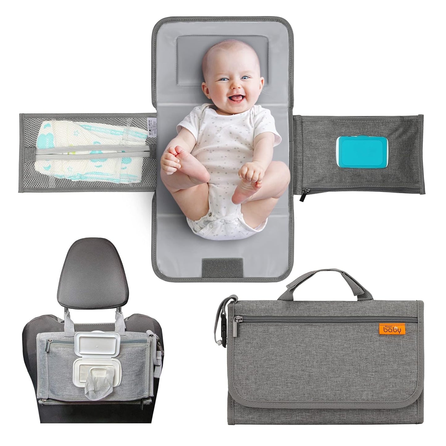 Kopi Baby Cambiador de pañales portátil, bolsa de viaje para cambia...