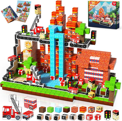 Goody King Bloques Magnéticos | 100 PIEZAS Juego de Cubos de Constr...