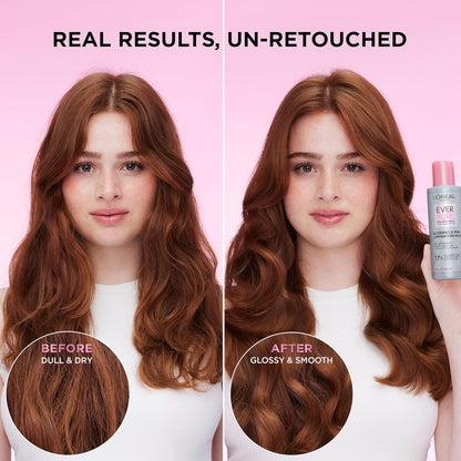 L'Oreal Paris Máscara capilar de laminación Glossing con ácido glicólico, tratamiento capilar para un brillo duradero y suavidad para cabello opaco y seco, EverPure, 5.1 onzas líquidas