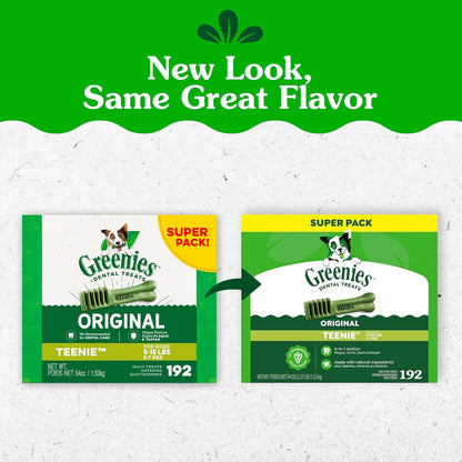 Golosinas dentales naturales recomendadas por veterinarios Greenies...
