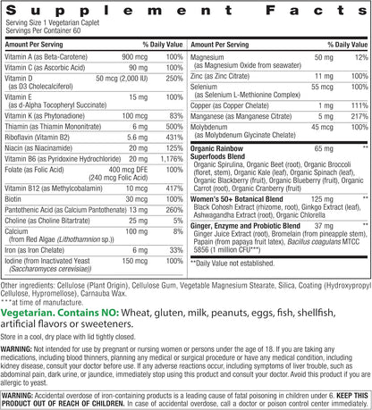 Rainbow Light Womens One + Multivitamin 50 Plus | 60 Comprimidos |...