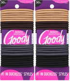 Goody Ouchless - Lazos elásticos para el cabello, 30 unidades, surt...