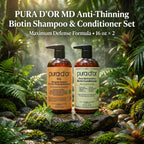 PURA D'OR MD Champú y acondicionador de biotina anticaída (16 o...