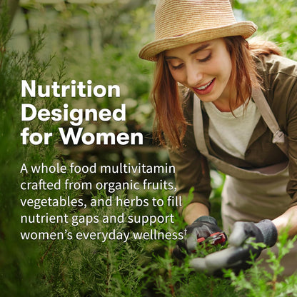 Suplemento multivitamínico orgánico Garden of Life, para mujer, tab...