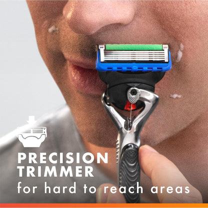 Gillette Fusion5 ProGlide - Recargas de cuchillas de afeitar para hombres, 10 cartuchos de afeitar para mango FlexBall, cuchillas de 5 hojas, recortadora de precisión para hombres