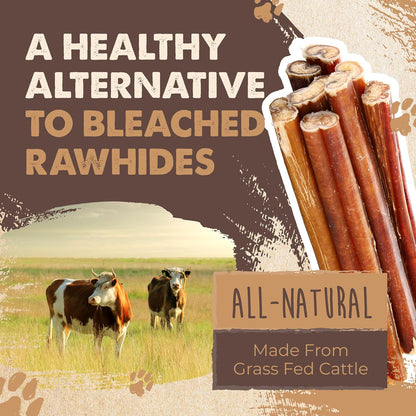 Mighty Paw Naturals Bully Sticks para perros, masticables de carne...