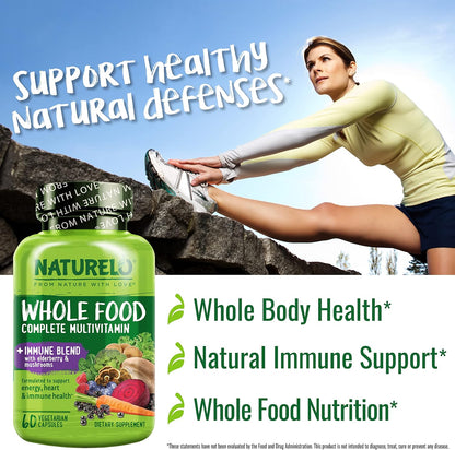 NATURELO Multivitamínico de alimentos integrales + Mezcla inmunológ...