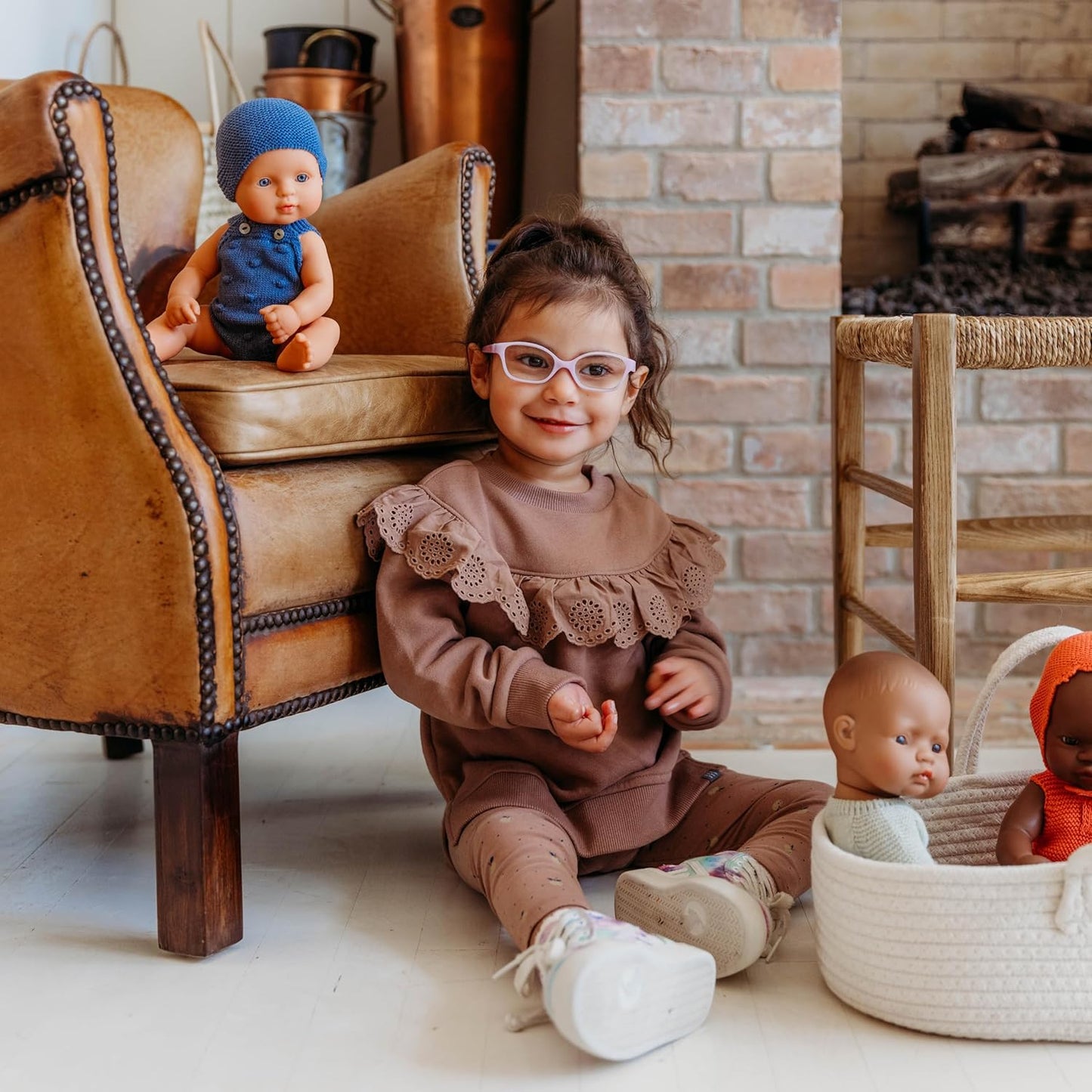 Miniland Muñeca de bebé realista con características anatómicamente...