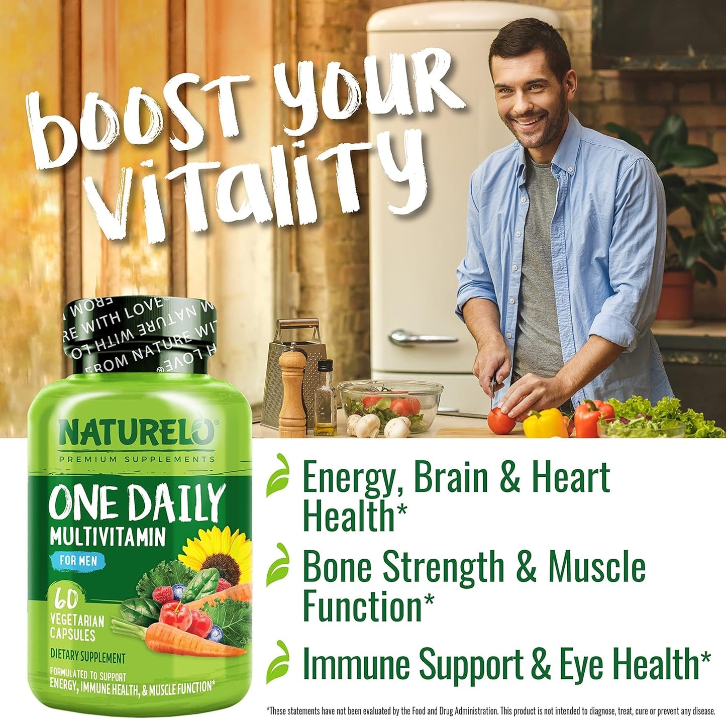 NATURELO - Multivitamínico diario para los hombres