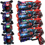 Juego de 4 Pistolas de Laser Tag con Chalecos de Pantalla de Puntua...