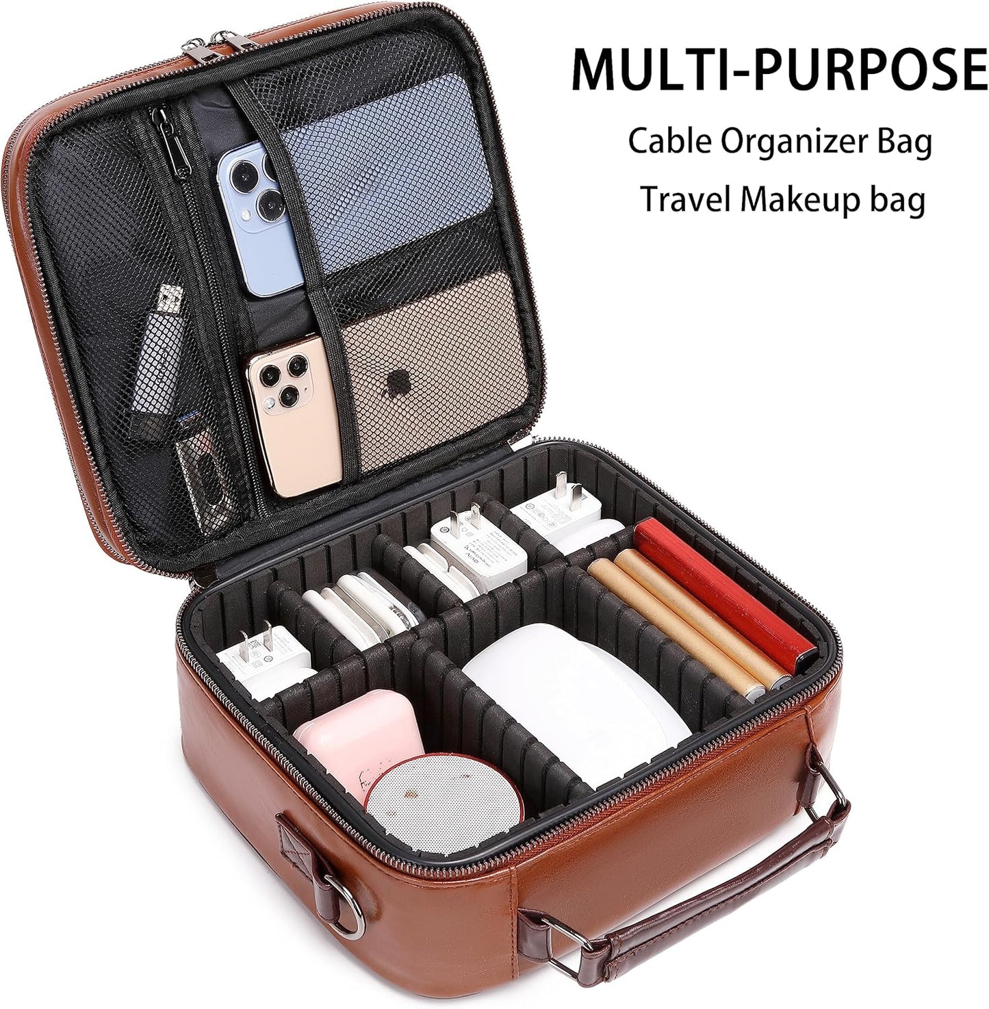 KYALOU Organizador de Viaje Electrónico, Estuche Grande para Cables...