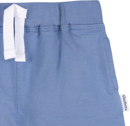 Gerber Paquete de 3 pantalones cortos de punto para bebé niño