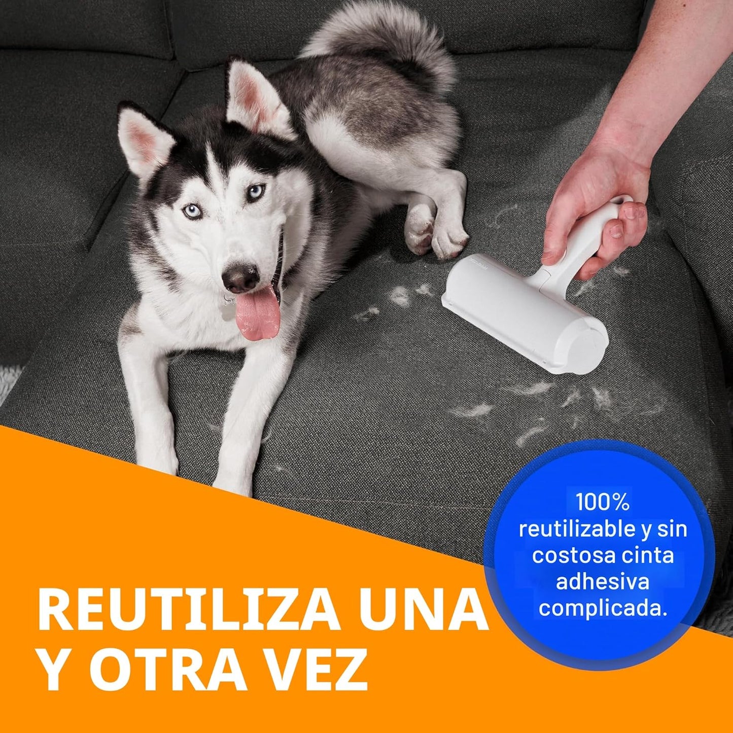 ChomChom Roller removedor de pelo de mascotas \u2013 Tamaño origina...