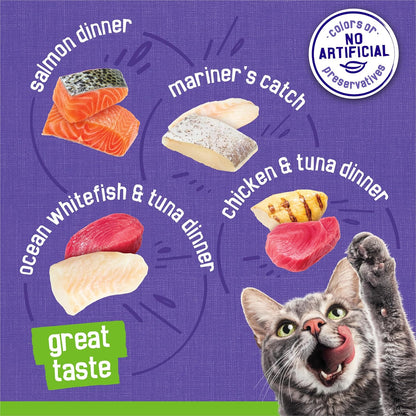 Purina Friskies Paquete de la variedad de la pesca de la comida del...