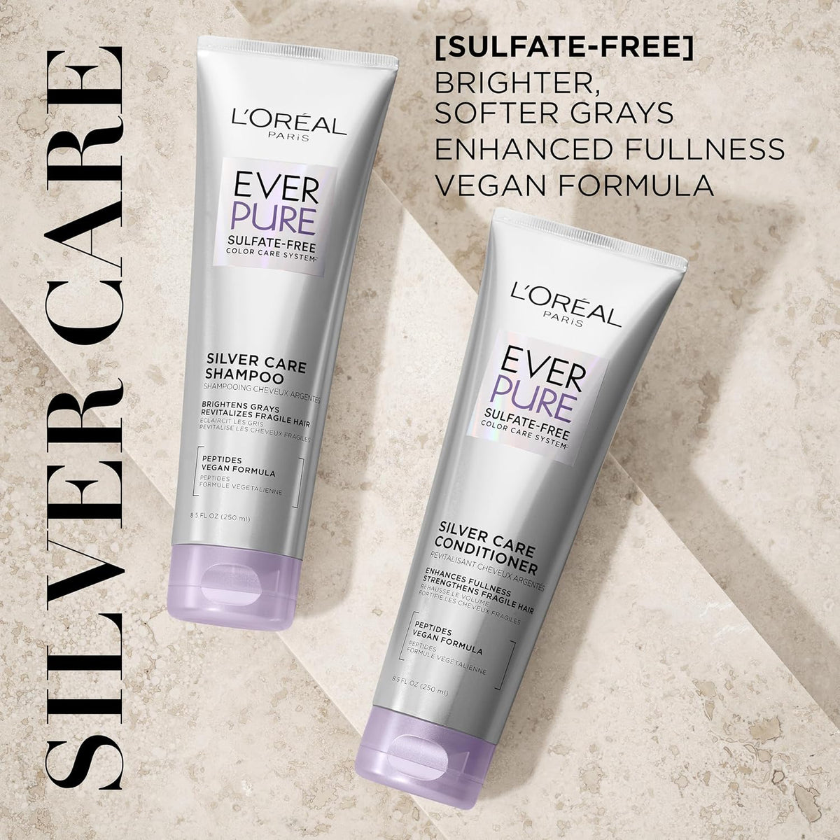 L'Oreal Paris EverPure Silver Care - Juego de champú y acondici...