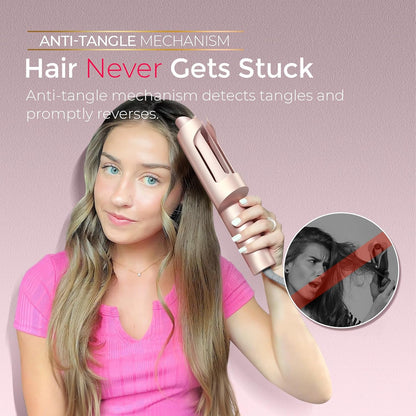 TYMO CurlPro Plus - Rizador giratorio automático, varita rizadora d...