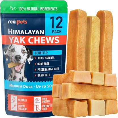 Masticables de queso de yak del Himalaya 100% natural para perros d...