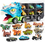 JOYIN Juguetes de Dinosaurio 13 en 1 para Niños de 3-5, Camión de D...