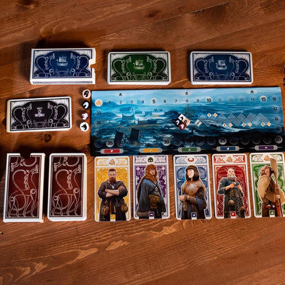Knarr Board Game - Form the Greatest Band of Vikings! Thrilling Exploration and Strategy Game, Fun Family Game for Kids & Adults, Ages 10+, 2-4 Players, 30 Min Playtime, Made by Pandasaurus Games