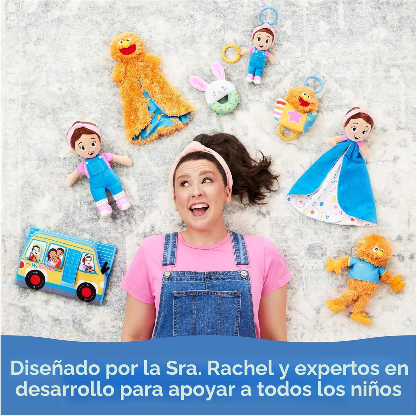 Ms. Rachel Muñeca Oficial que Habla y Canta, Muñeca Interactiva de 16 Pulgadas de Altura con 4 Canciones y Más de 16 Frases, Juguetes para Niños y Niñas de 6 Meses a 3+ Años.
