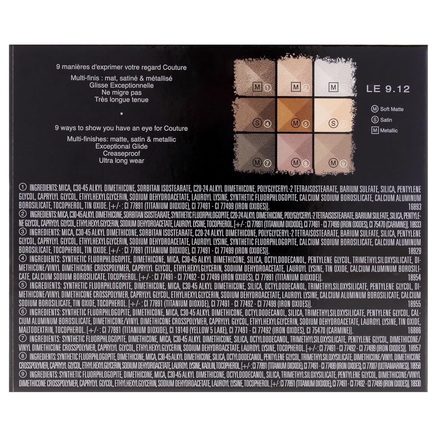 Le 9 De Givenchy Paleta de sombras de ojos, Le 9.12 by Givenchy par...