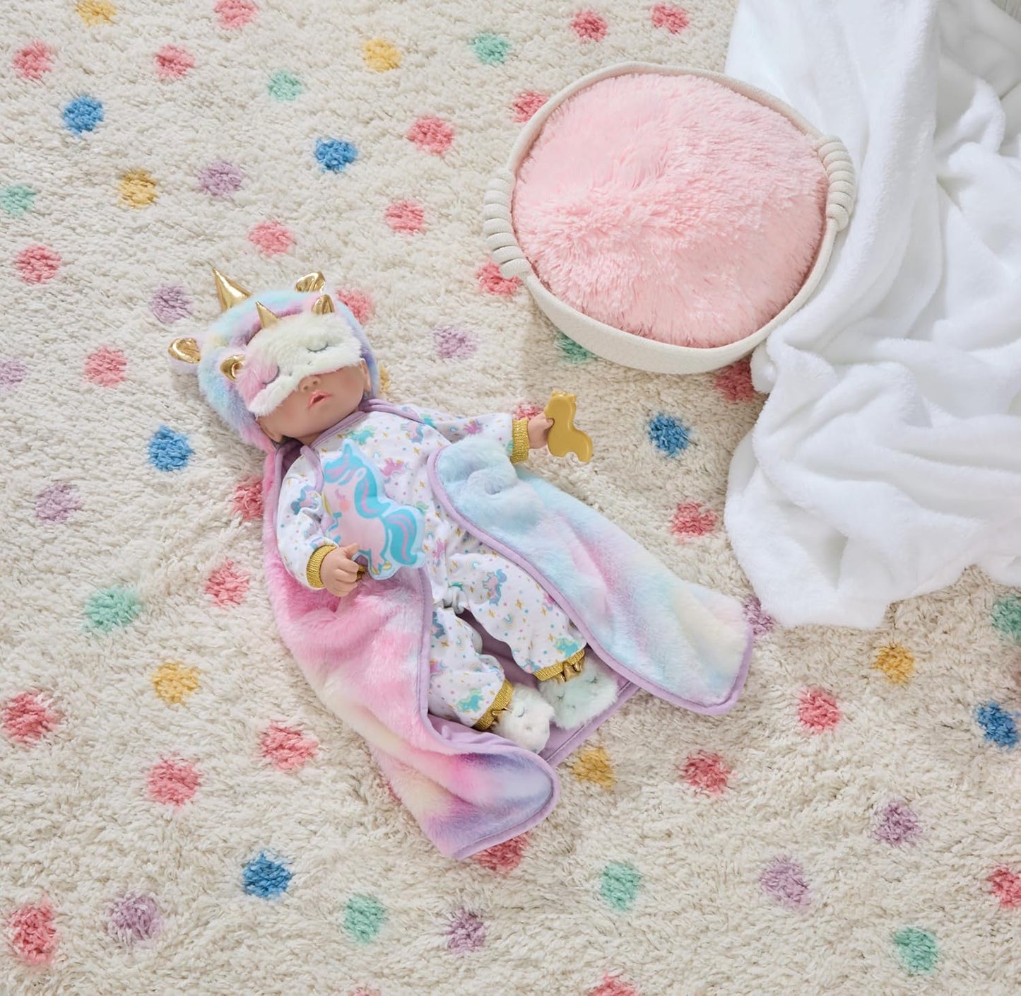Madame Alexander Set de Juego Deluxe de Muñeca Bebé Unicornio Sweet...