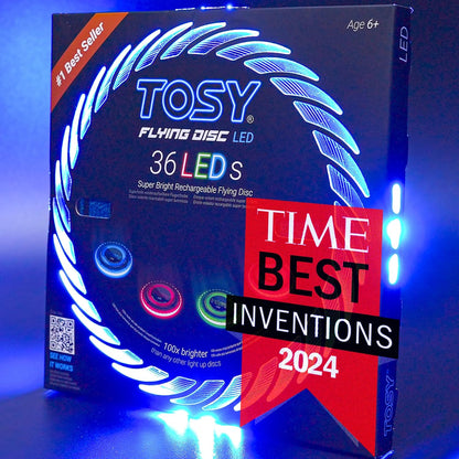 TOSY Flying Disc - 108 RGB Multicolor or 36 Monocolor LEDs, Super B...