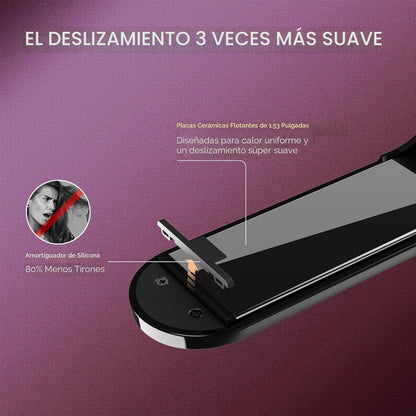 TYMO Cepillo Alisador de Pelo Plancha Plana 2 en 1, 200M Iones Alis...
