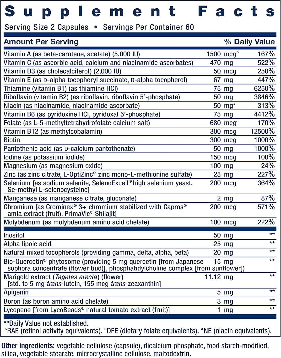 Life Extension Suplemento multivitamínico y mineral de alta potenci...